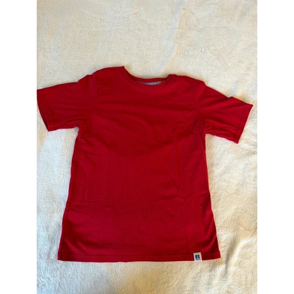 Russell Athletic Boys T-Shirt, Red, Size Medium